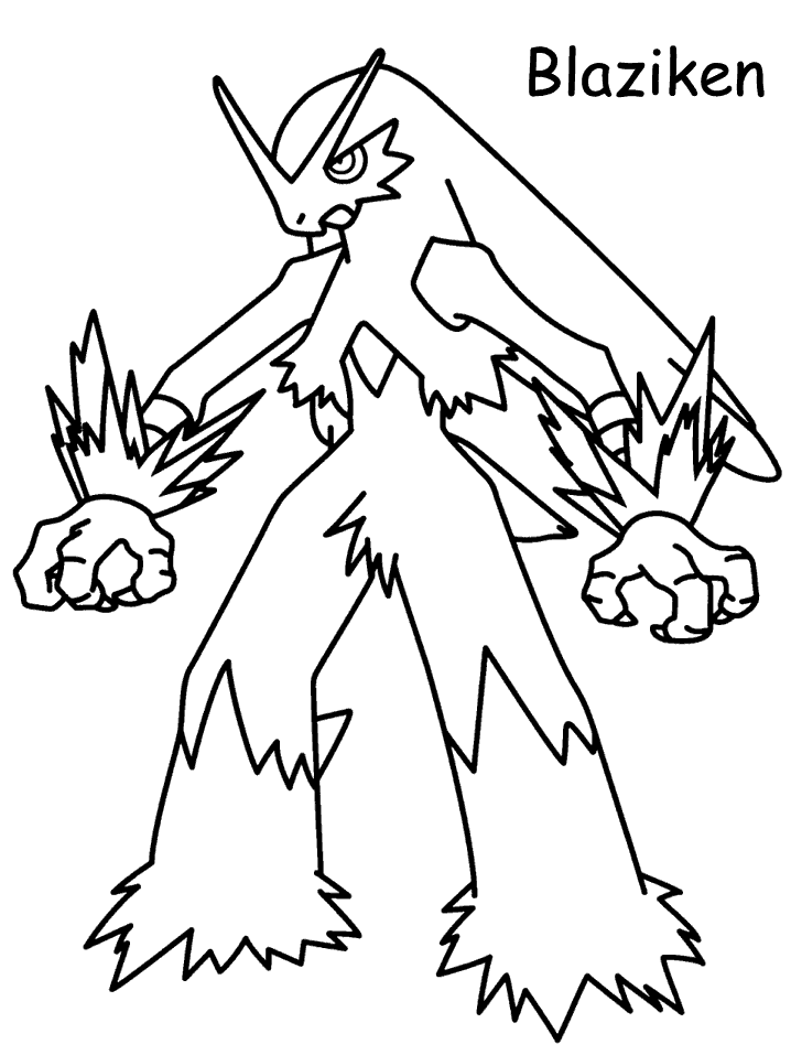 Plansa de colorat cu Pokemon 67 64